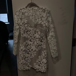 Self Portrait crochet cocktail dress.